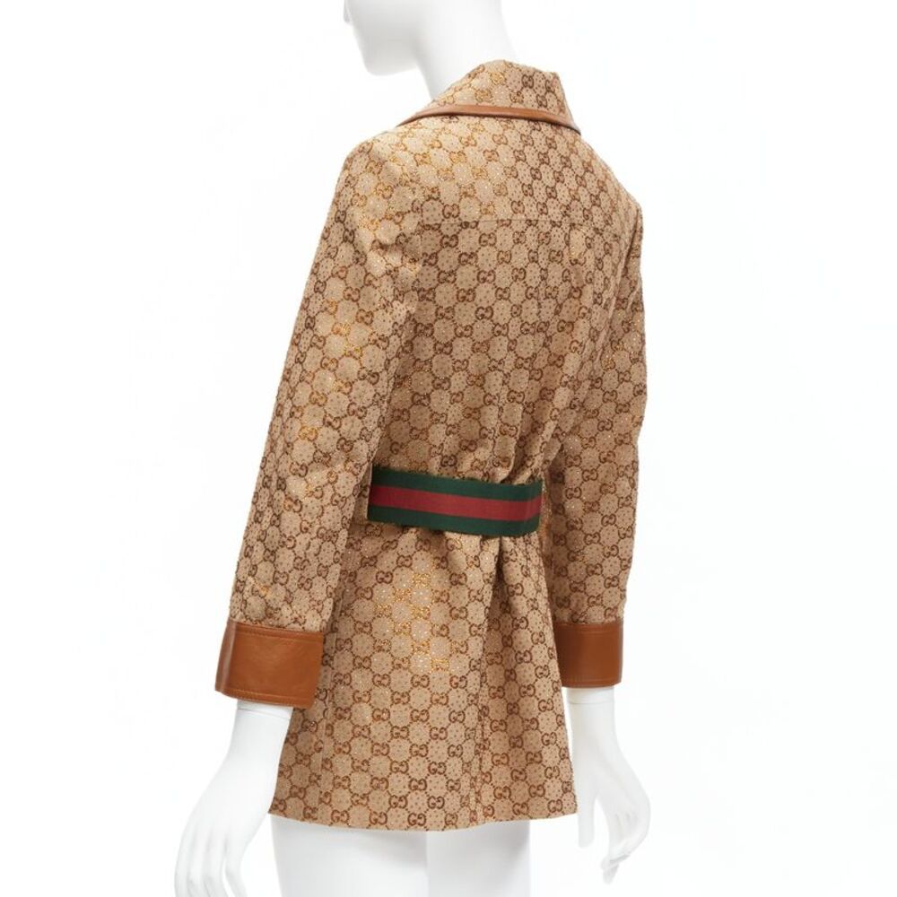 Gucci Canvas Crystal Horsebit Jacket - Picture 7 of 10